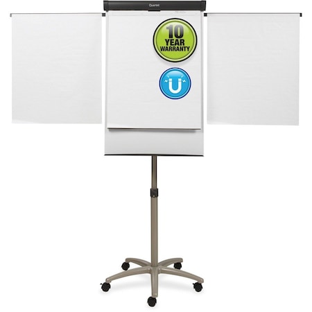Quartet Mobile Magnetic Easel/Flipchart, 3'x2', GPHT QRTECM32EU